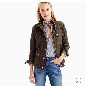 Jcrew women’s army green field jacket